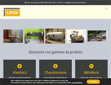 Tablet Screenshot of linck-chaudronnerie.fr